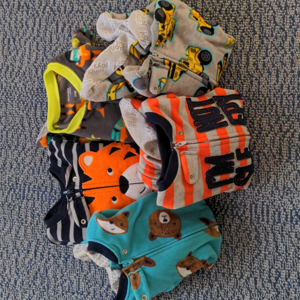 Bundle of Fleece Carter's Simple Joy Pajamas